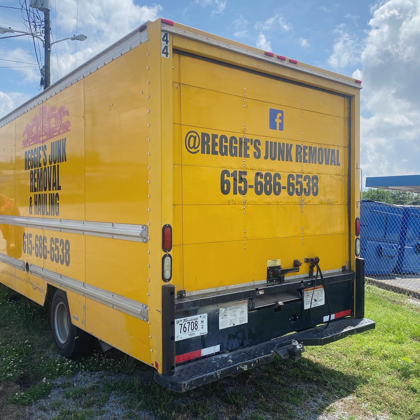 Reggie's Junk Removal truck